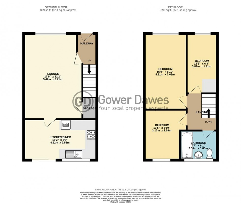 Floorplan for Colville Close, Corringham