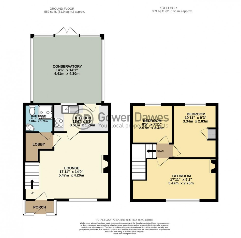 Floorplan for Scott Road, Chadwell St.Mary