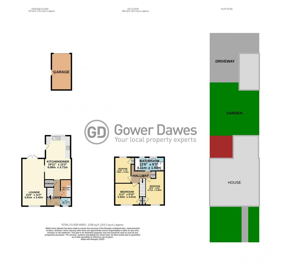 Floorplan for Cedar Road, Chadwell St.Mary