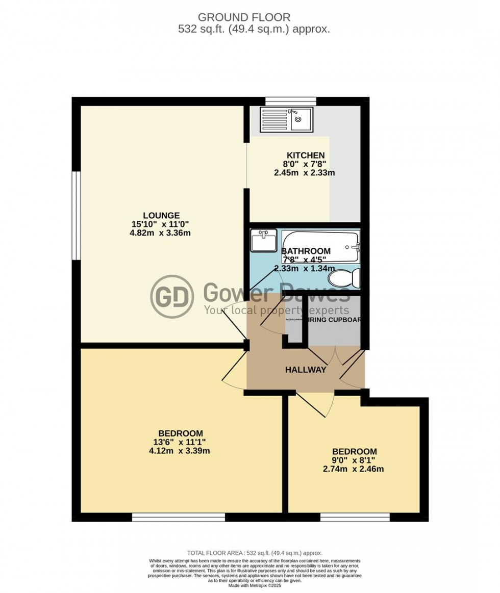 Floorplan for Coronation Avenue, East Tilbury
