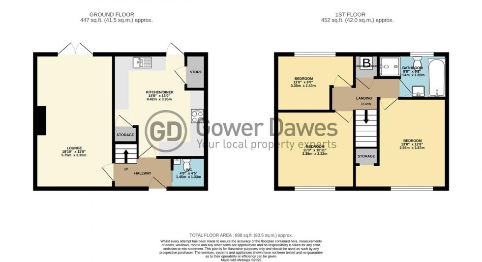 Floorplan for Courtney Road, Chadwell St.Mary