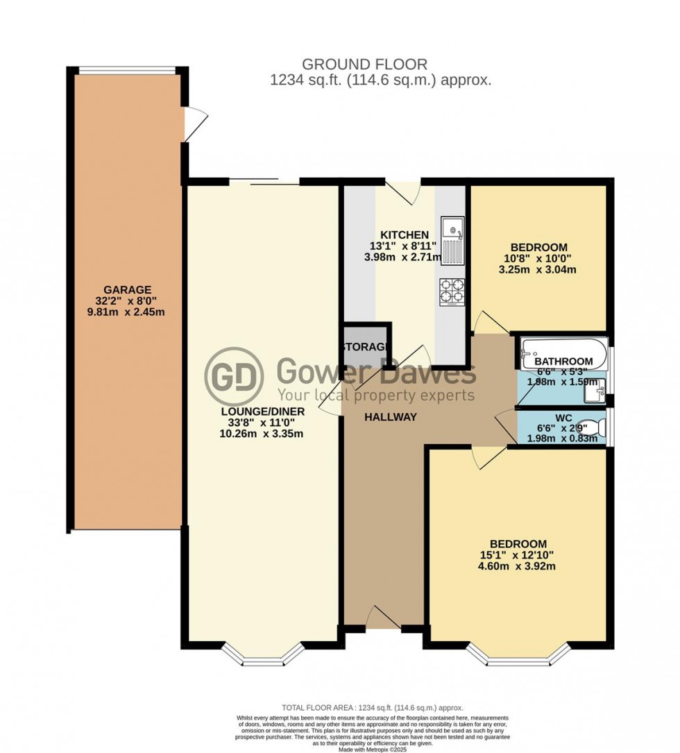 Floorplan for Cherry Walk, Orsett Heath