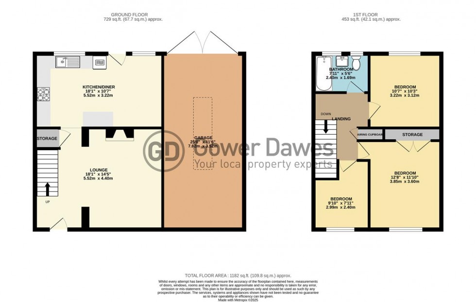 Floorplan for Godman Road, Chadwell St.Mary