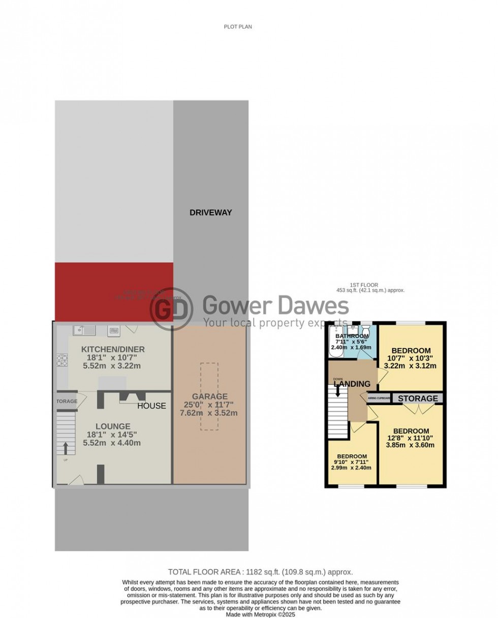 Floorplan for Godman Road, Chadwell St.Mary