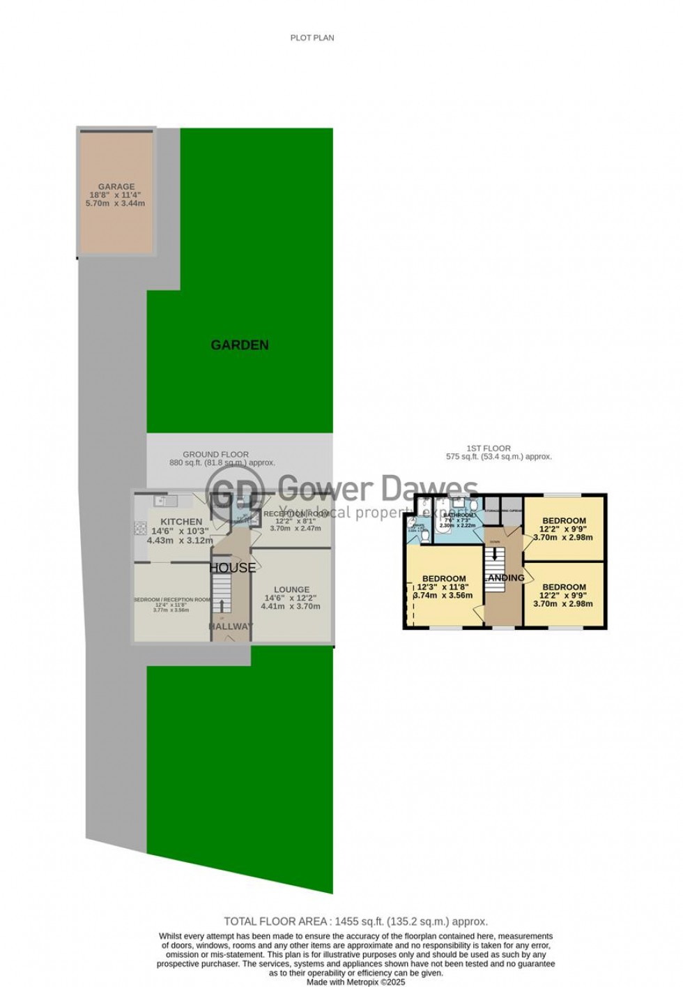 Floorplan for Sandy Lane, Chadwell St.Mary