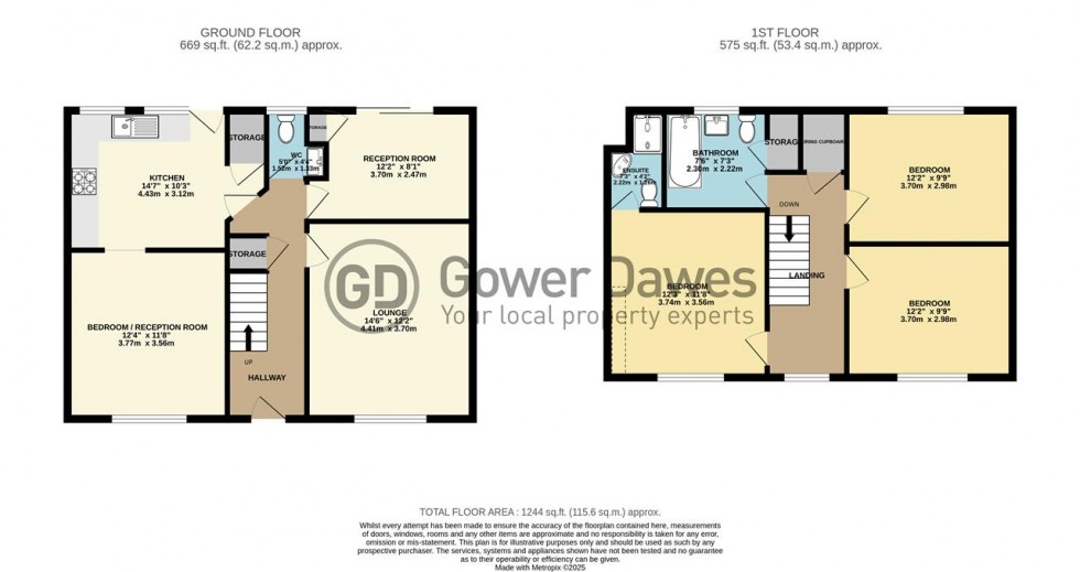 Floorplan for Sandy Lane, Chadwell St.Mary