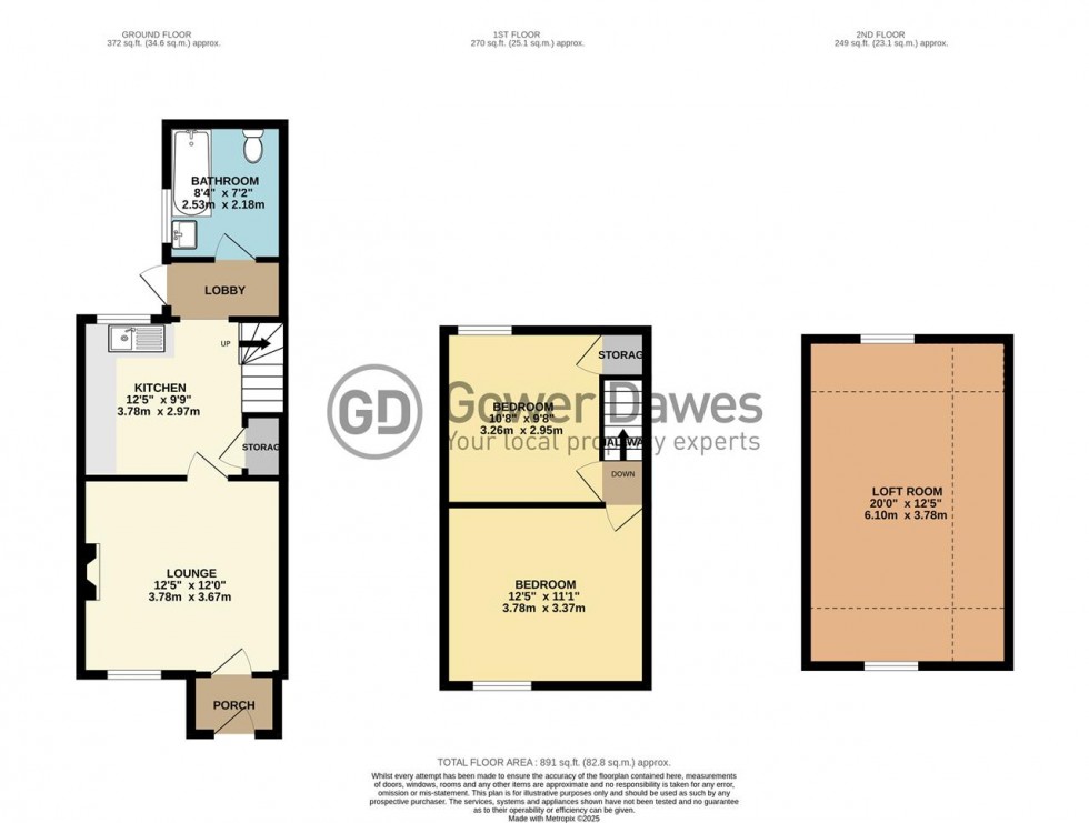 Floorplan for Prospect Place, Grays