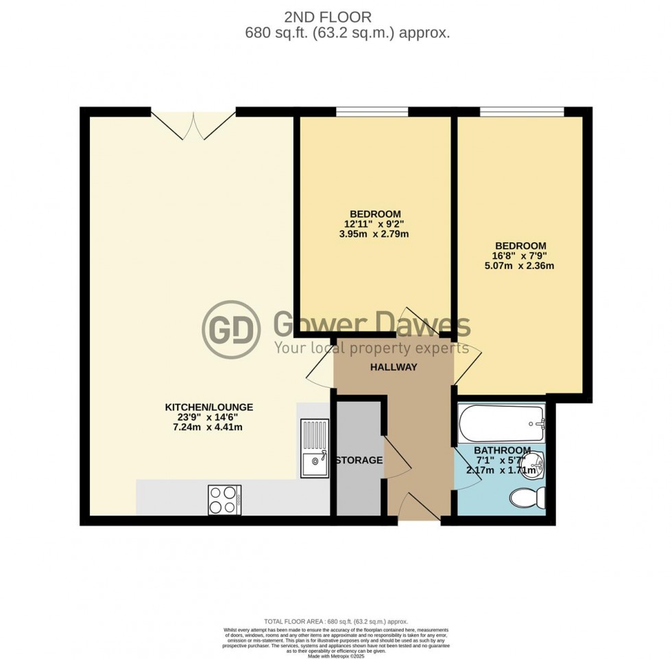 Floorplan for The Quays, Dock Road, Tilbury