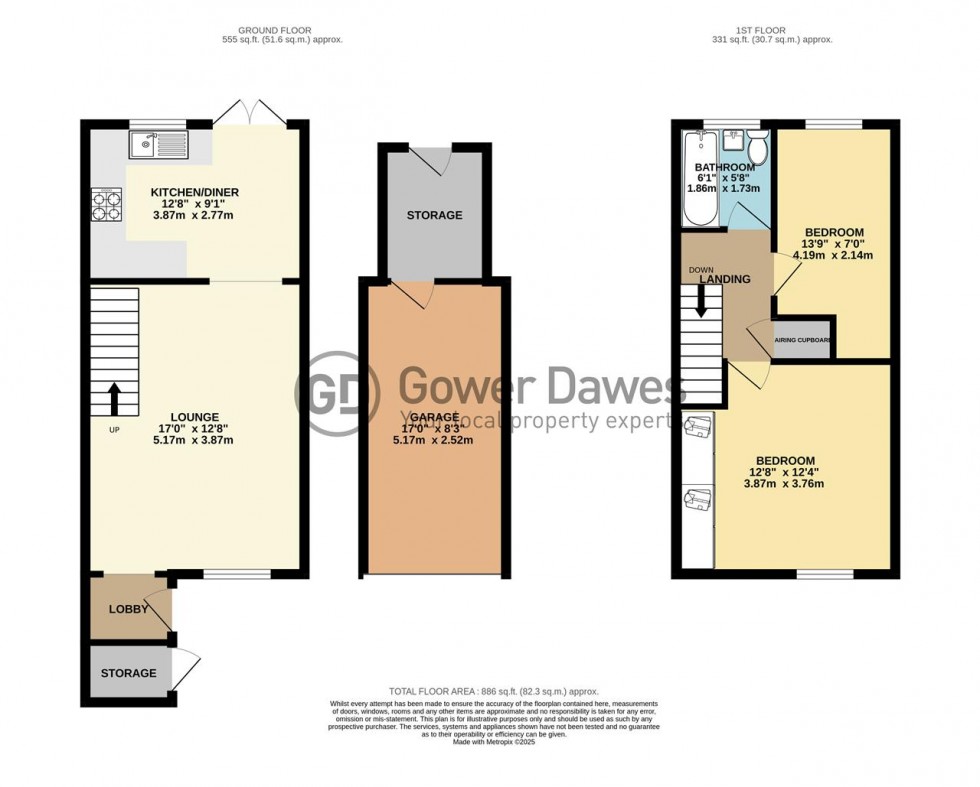 Floorplan for Medlar Road, Grays