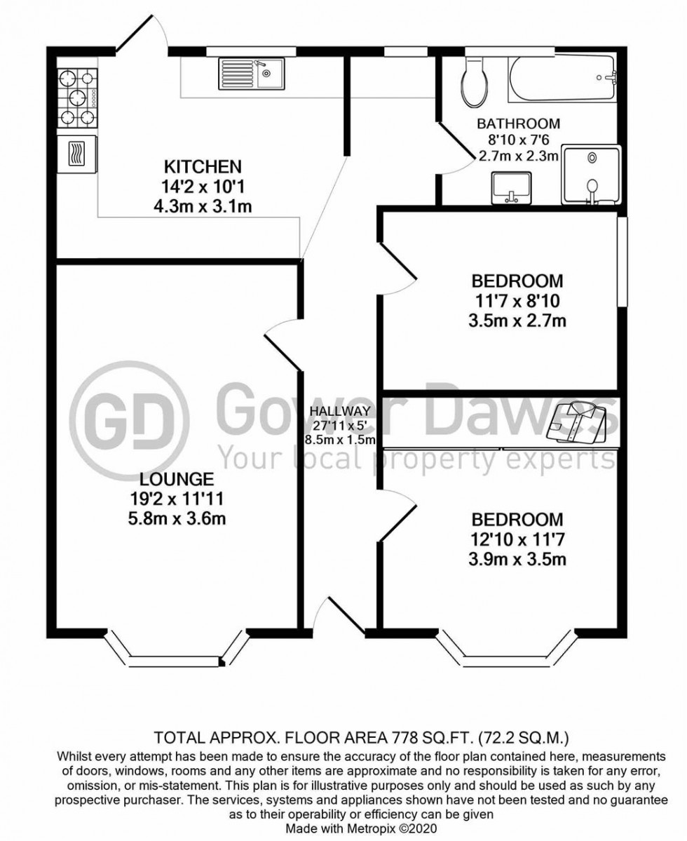 Floorplan for Milton Road, Grays