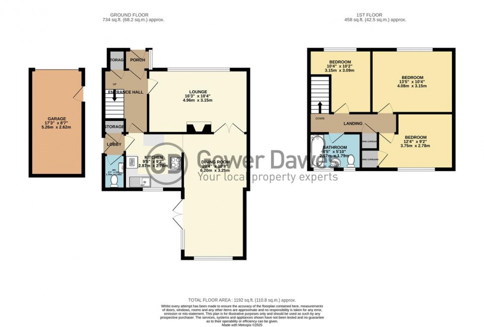 Floorplan for Barry Close, Orsett Heath