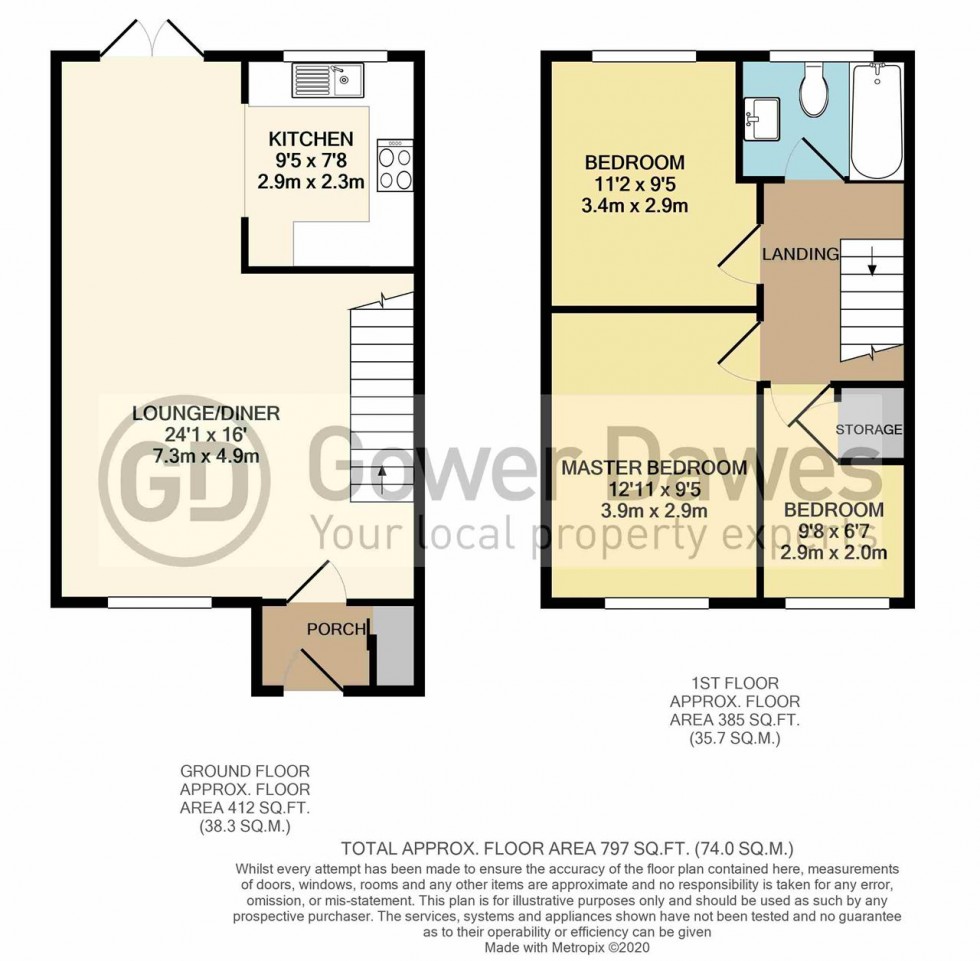 Floorplan for Lambourne, East Tilbury