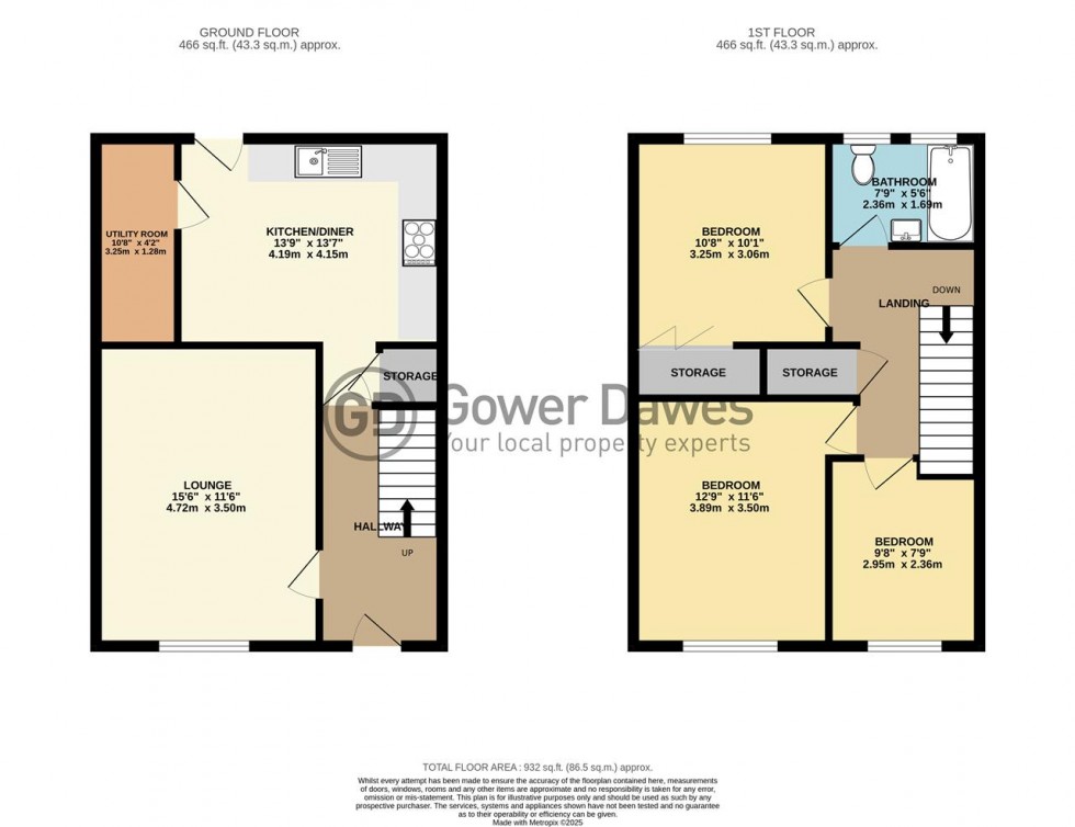 Floorplan for Church Road, Tilbury