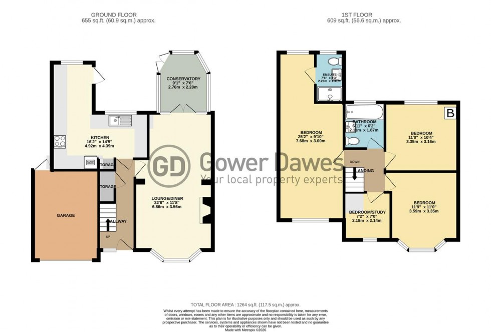 Floorplan for Oxford Avenue, Chadwell St.Mary