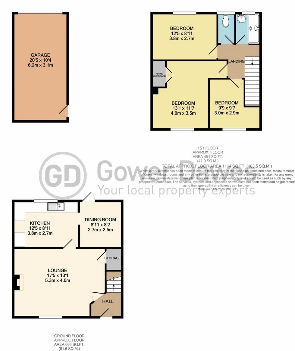 Floorplan for St Francis Way, Chadwell St.Mary