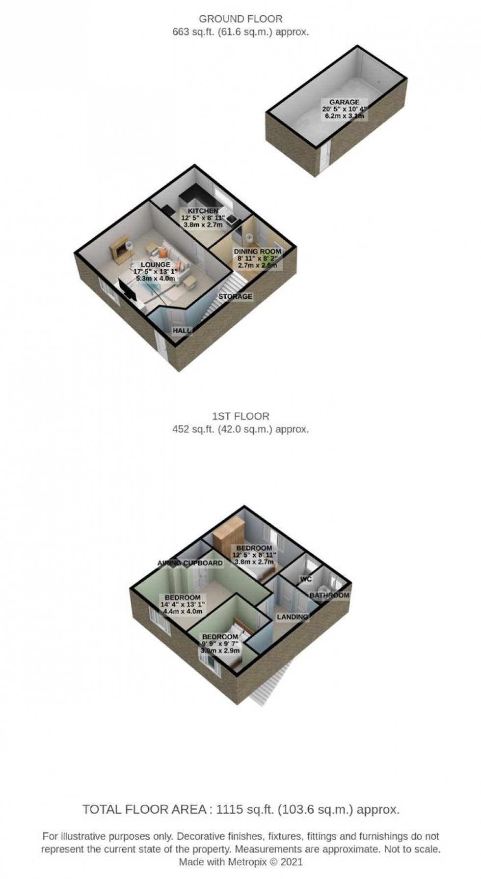 Floorplan for St Francis Way, Chadwell St.Mary