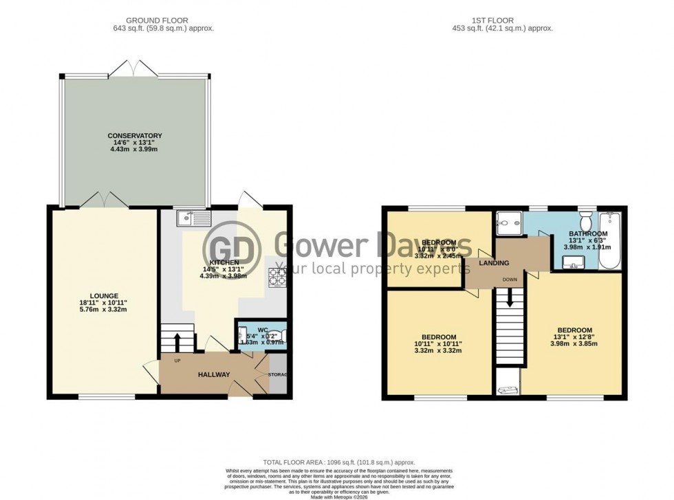 Floorplan for Wokindon Road, Chadwell St.Mary