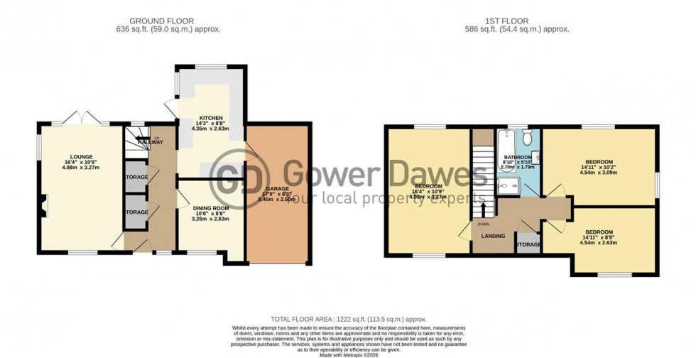 Floorplan for High Road, North Stifford