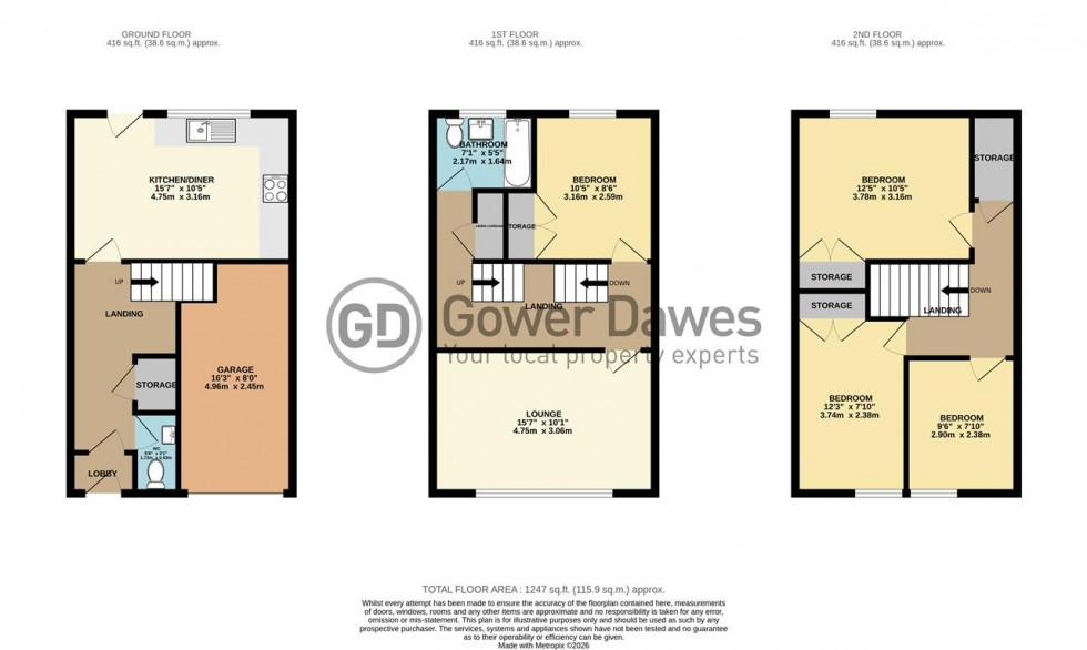 Floorplan for Crusader Close, Purfleet-on-Thames