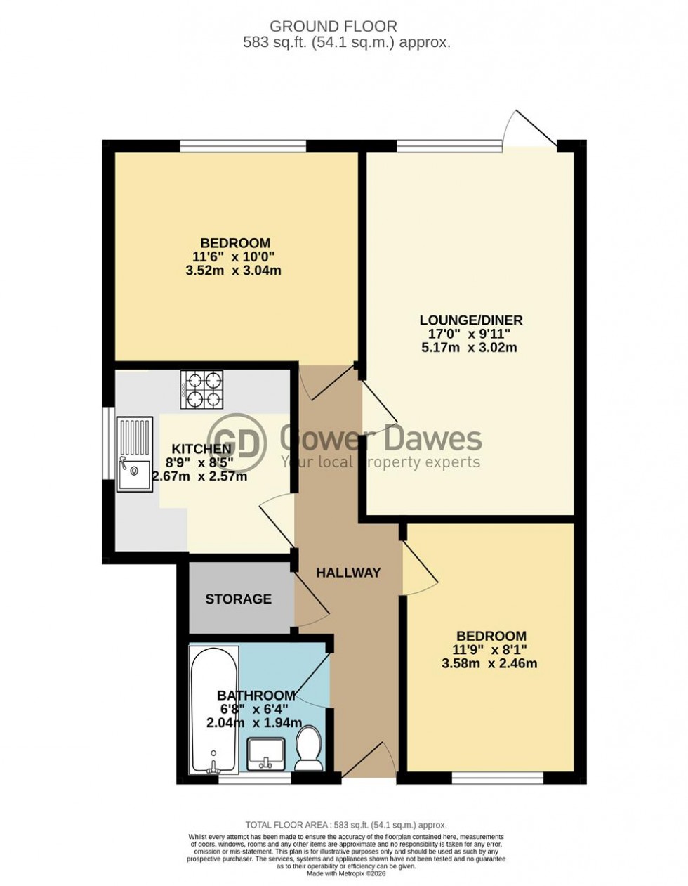 Floorplan for Brentwood Road, Chadwell St.Mary