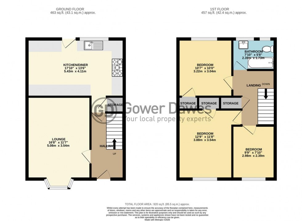 Floorplan for Dunlop Road, Tilbury