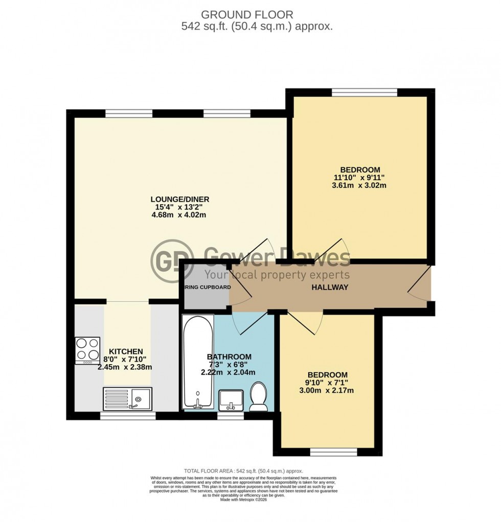 Floorplan for Hill House Drive, Chadwell St.Mary