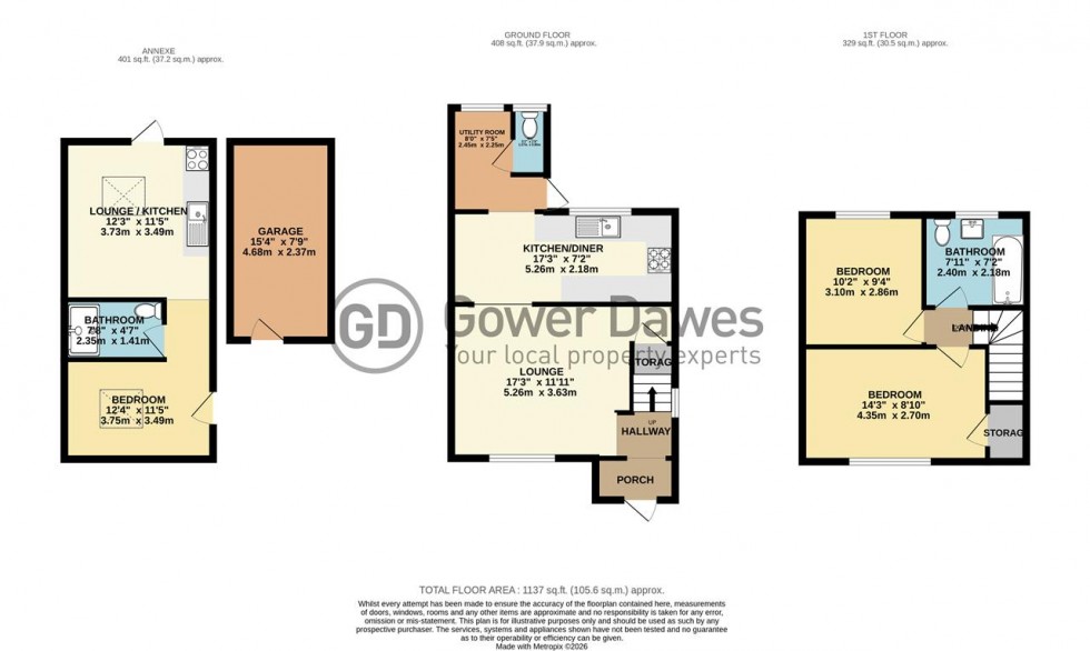 Floorplan for South View Avenue, Tilbury