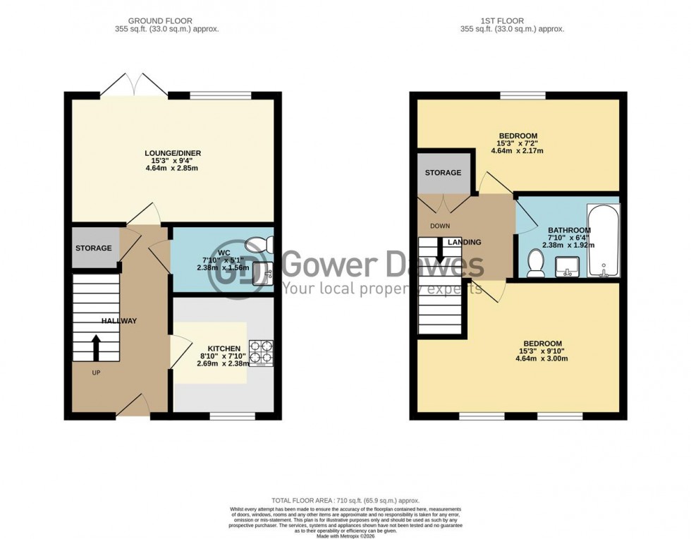 Floorplan for Barnmead Meadow, Grays