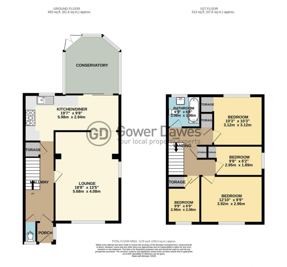 Floorplan for Haig Road, Orsett Heath