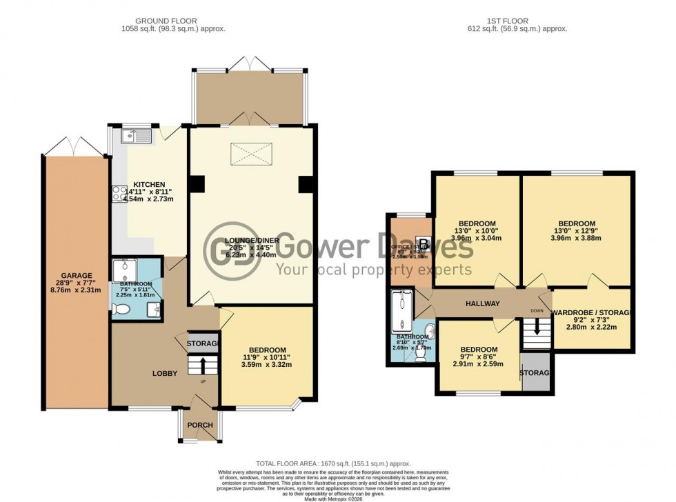 Floorplan for Crofton Road, Grays