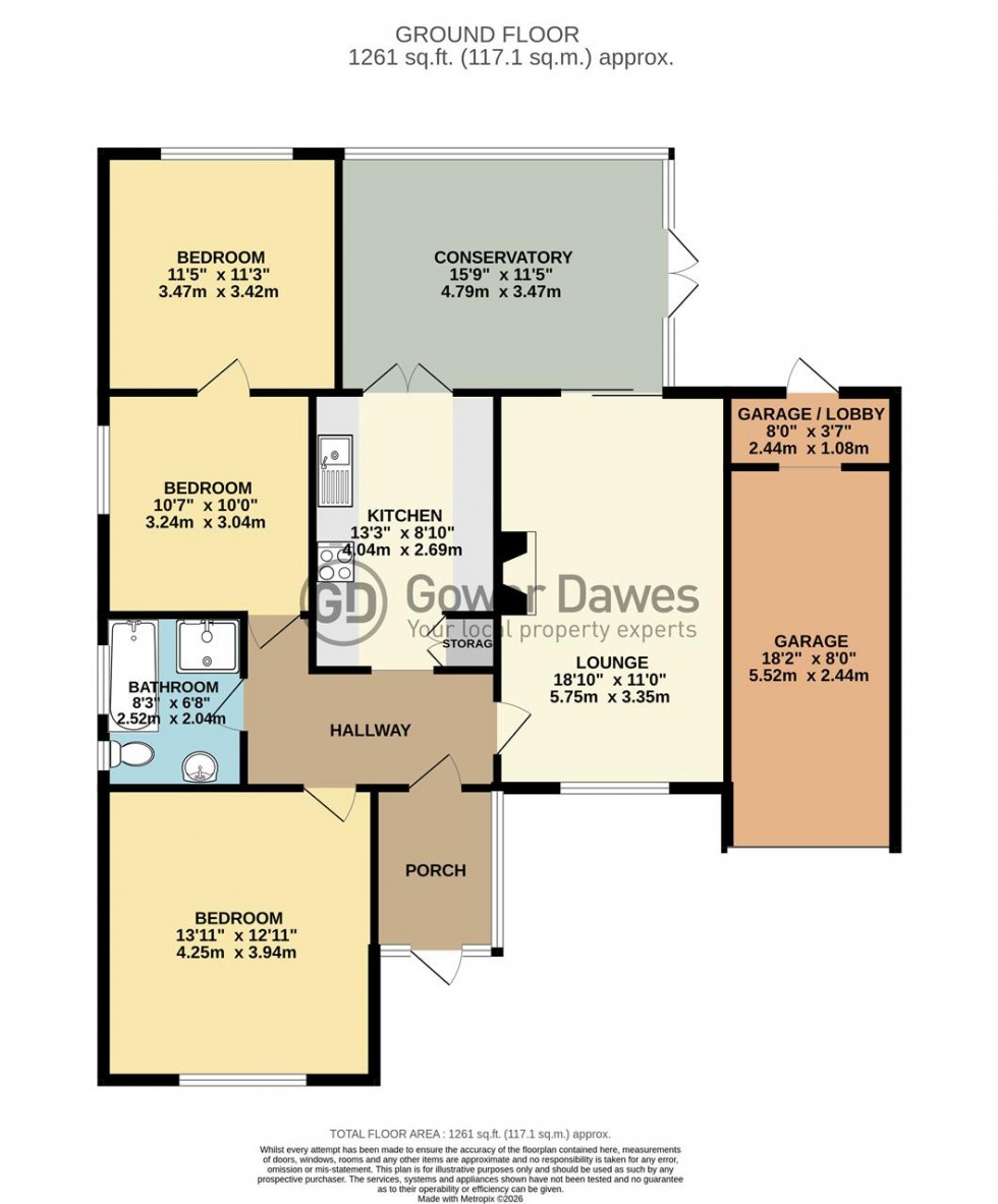 Floorplan for Heath Road, Orsett Heath