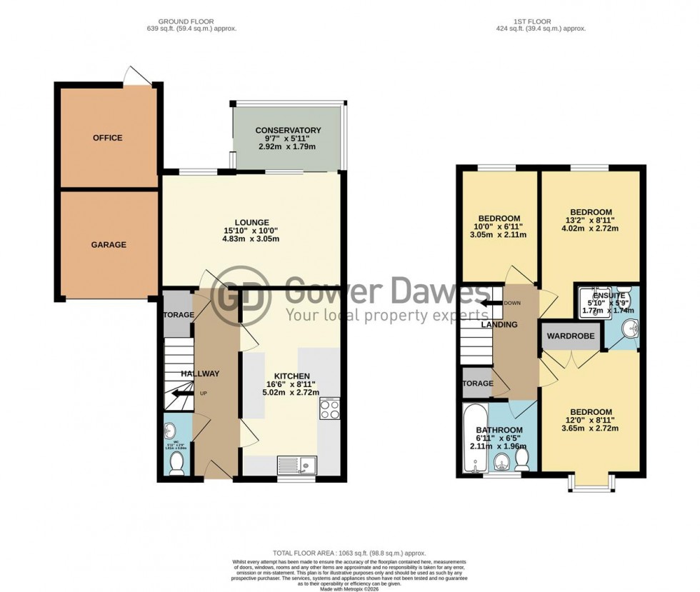 Floorplan for Hogg Lane, Chafford Hundred