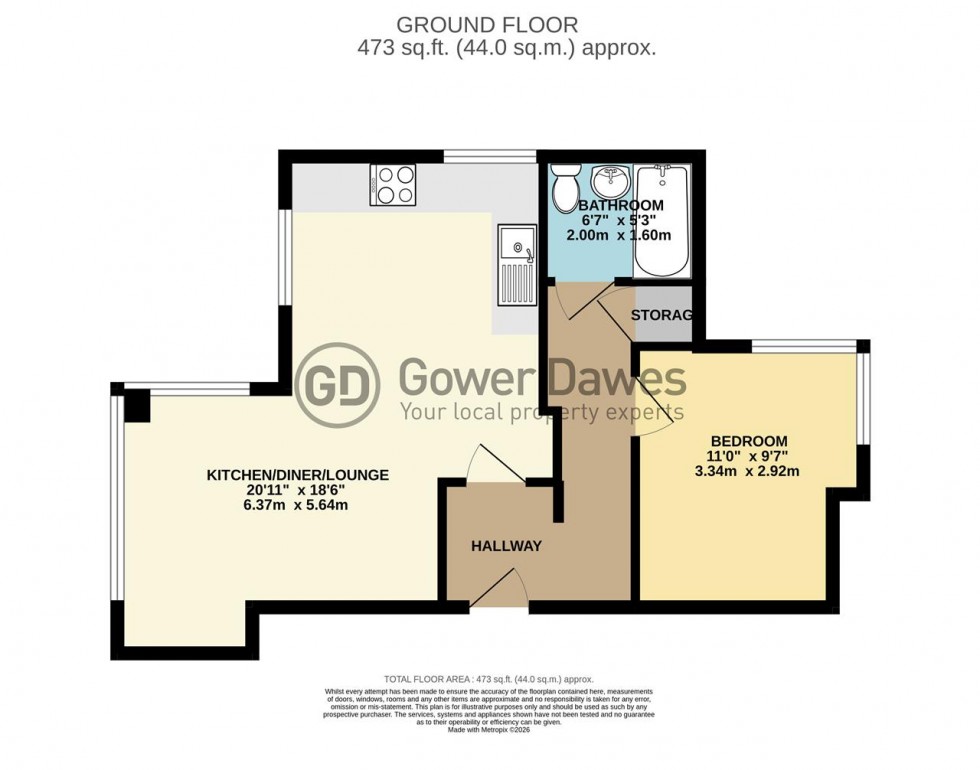 Floorplan for Riverside Heights, Tilbury