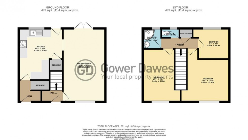 Floorplan for Seaborough Road, Chadwell St.Mary