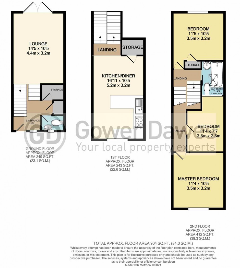 Floorplan for Camden Close, Chadwell St.Mary