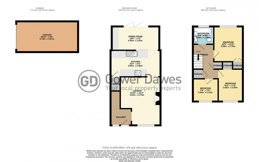 Floorplan for Palmerston Road, West Thurrock